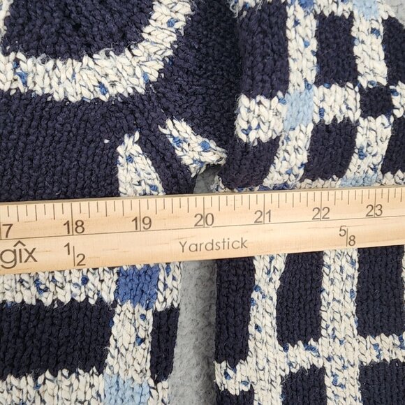 Talbots Women's Medium* Dark Blue Knit Cardigan Button Front Sweater - Picture 7 of 11